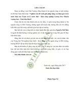 Nghiên cứu đề xuất giải pháp nâng cao hiệu quả xử lý nước thải của trạm xử lý nước thải khu công nghiệp lương sơn huyện lương sơn tỉnh hòa bình 