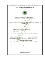 Study on the status of medicinal plants in kim son cummune kim boi district hoa binh province 