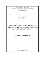 Nâng Cao Sự Hài Lòng Của Khách Hàng Doanh Nghiệp Đối Với Chất Lượng