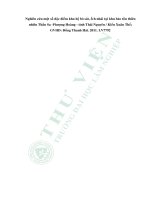 Nghiên cứu một số đặc điểm khu hệ bò sát ếch nhái tại khu bảo tồn thiên nhiên thần sa phƣợng hoàng tỉnh thái nguyên 