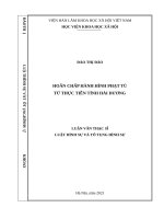Hoãn chấp hành hình phạt tù từ thực tiễn tỉnh hải dương 