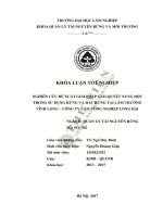 Nghiên cứu đề xuất giải pháp giải quyết xung đột trong sử dụng rừng và đất rừng tại lâm trường vĩnh long công ty lâm công nghiệp long đại 