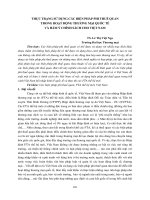 Thực trạng sử dụng các biện pháp phi thuế quan trong hoạt động thương mại quốc tế và hàm ý chính sách cho Việt Nam