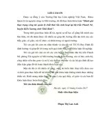 Đánh giá thực trạng công tác quản lý chất thải rắn sinh hoạt tại thị trấn thanh nê huyện kiến xương tỉnh thái bình 