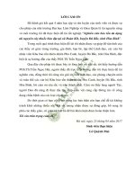 Nghiên cứu bảo tồn đa dạng tài nguyên cây thuốc bản địa tại xã đoàn kết huyện đà bắc tỉnh hòa bình 
