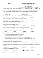 20  đề thi thử TN THPT 2021   môn hóa học   nhóm GV MGB   đề 20   file word có lời giải chi tiết 