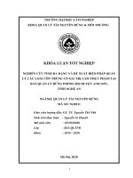 Nghiên cứu tính đa dạng và đề xuất biện pháp quản lý các loài côn trùng có giá trị làm thực phẩm tại ban quản lý rừng phòng hộ huyện anh sơn tỉnh nghệ an 