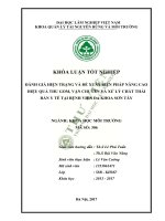 Đánh giá hiện trạng và đề xuất biện pháp nâng cao hiệu quả thu gom vận chuyển và xử lý chất thải rắn y tế tại bệnh viện đa khoa sơn tây 