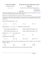 38. Đề thi thử THPT QG 2021 - Toán - Sở GD&ĐT Ninh Bình - L1 - có lời giải