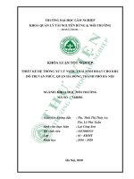 Thiết kế hệ thống xử lý nước thải sinh hoạt cho khu đô thị vạn phúc quận hà đông thành phố hà nội 