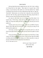 Nghiên cứu đánh giá mức độ tồn dư ure trong cá đông lạnh tại biển ngư lộc hậu lộc thanh hóa 