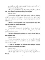 Kế toán thương mại xây lắp-Nhận định có giải thích