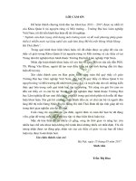 Nghiên cứu hiện trạng chất lượng môi trường nước và đề xuất phương pháp giảm thiểu ô nhiễm nước tại làng nghề sản xuất bún làng mẽ thị trấn hưng nhân hưng hà thái bình 