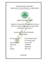 Nghiên cứu ảnh hưởng của thời tiết cực đoan đến cây tái sinh tại khu bảo tồn thiên nhiên copia thuận châu sơn la 