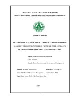 Determining suitable image classification method for mangrove forest in ninh binh province with landsat 8 oli tirs and sentinel 2 msi satellite imagery 