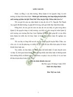 Đánh giá ảnh hưởng của hoạt động du lịch đến môi trường tại khu du lịch thác dải yếm huyện mộc châu tỉnh sơn la 