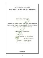 Nghiên cứu khả năng sản xuất giấy thân thiện với môi trường từ bã thải dong riềng và vỏ cây dướng tại xã cộng hòa quốc oai hà nội 