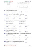 Đề thi thử tốt nghiệp THPT năm 2021 môn Toán có đáp án - Sở GD&ĐT Phú Thọ
