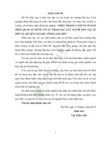 Thực trạng và đề xuất giải pháp quản lý rừng có sự tham gia của người dân tại xã phú xá huyện cao lộc tỉnh lạng sơn 