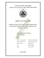 Đánh giá công tác cấp giấy chứng nhận quyền sử dụng đất tại thành phố hạ long tỉnh quảng ninh giai đoạn 2015 2017 