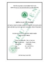 Sử dụng ảnh vệ tinh landsat 8 trong xây dựng bản đồ phủ mặt đất huyện tam đảo tỉnh vĩnh phúc 