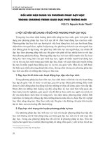 Đổi mới nội dung và phương pháp dạy học trong chương trình giáo dục phổ thông mới