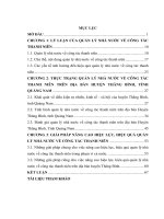 Quản lý nhà nước về công tác thanh niên từ thực tiễn huyện thăng bình, tỉnh quảng nam 