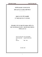 Tìm hiểu tết cổ truyền mộng niên của tộc người dao tuyển huyện bảo thắng tỉnh lào cai 