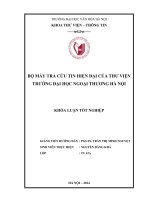 Bộ máy tra cứu tin hiện đại của thư viện trường đại học ngoại thương hà nội 
