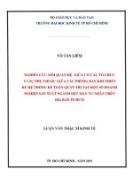 Luận văn thạc sĩ nghiên cứu mối quan hệ giữa cơ cấu tổ chức và sự phụ thuộc giữa các phòng ban khi thiết kế hệ thống 