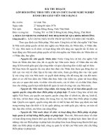 BÀI THU HOẠCHLỚP bồi DƯỠNG THEO TIÊU CHUẨN CHỨC DANH NGHỀ NGHIỆP DÀNH CHO GIÁO VIÊN THCS HẠNG i