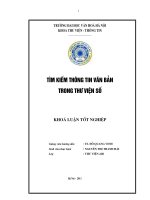Tìm kiếm thông tin văn bản trong thư viện số 