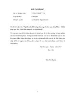 Nghiên cứu khả năng tiêu úng cho lưu vực sông phan   cà lồ đoạn qua tỉnh vĩnh phúc ứng với các kịch bản lũ  