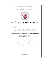 Thị trường sách kỹ năng sống cho thanh niên sinh viên trên địa bàn hà nội hiện nay 