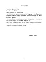 Nghiên cứu khả năng xâm nhập mặn và đề xuất giải pháp giảm thiểu ảnh hưởng của mặn đến cấp nước vùng hạ du sông trà khúc khi xét đến bđkh và nbd  