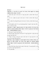 Quản lý nhà nước về cung ứng dịch vụ hành chính công trực tuyến từ thực tiễn quận ngũ hành sơn, thành phố đà nẵng 