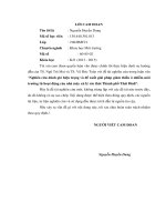 Nghiên cứu đánh giá hiện trạng và đề xuất giải pháp giảm thiểu ô nhiễm môi trường từ hoạt động của nhà máy xử lí rác thải thành phố thái bình  