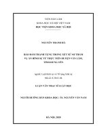 Bảo đảm tranh tụng trong xét xử sơ thẩm vụ án hình sự từ thực tiễn huyện Văn Lâm, tỉnh Hưng Yên.