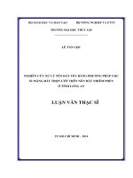 Nghiên cứu xử lý nền đất yếu bằng phương pháp cọc xi măng đất trộn ướt trên nền đất nhiễm phèn ở tỉnh long an  