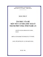 Ẩm thực vỉa hè một nét ẩm thực độc đáo vinh nghệ an 