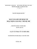 Thực trạng quản lý nhà nước đối với việc bảo tồn và phát huy giá trị di sản thiên nhiên thế giới vườn quốc gia phong nha kẻ bàng tỉnh quảng bình 