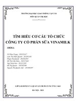 Tìm hiểu cơ cấu tổ chức Công ty CP Sữa Vinamilk