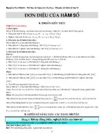 Bi quyet on thi Dai hoc dat diem 10 mon toan phanHam so 12