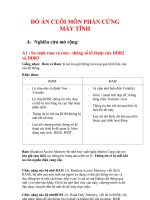 ĐỒ ÁN CUÔI MÔN: PHẦN CỨNG MÁY TÍNH