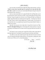 Nghiên cứu lựa chọn cống dẫn dòng thi công hợp lý cho công trình thủy điện bản chát  luận văn thạc sỹ kỹ thuật chuyên ngành xây dựng công trình thủy 60 58 4 