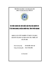 Tri thức chăm sóc sức khỏe sản phụ của người tày ở xã vinh quang huyện chiêm hóa tỉnh tuyên quang 