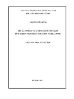 Bảo đảm tranh tụng trong xét xử sơ thẩm vụ án hình sự từ thực tiễn huyện Văn Lâm, tỉnh Hưng Yên