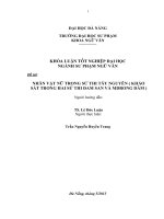 Nhân vật nữ trong sử thi tây nguyên khảo sát trong hai sử thi đam san và mdrong dăm 