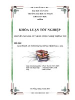 Giải pháp bảo mật hệ thống mạng dùng firewall ASA 