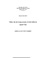 Nhân vật nữ trong truyện cổ tích thần kỳ người việt 